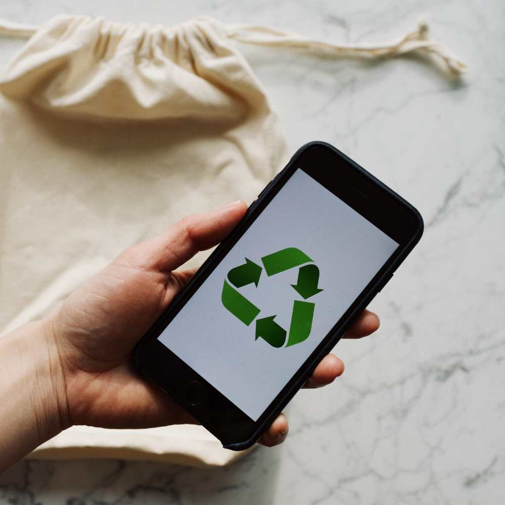 Cell phone recycling. Cell phone recycling.