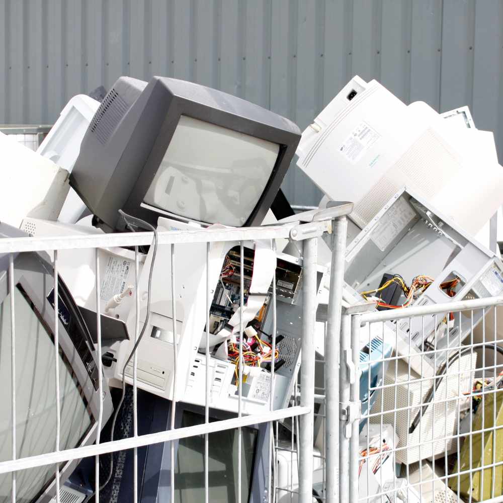 Computer Recycling. Old Monitors Recycling